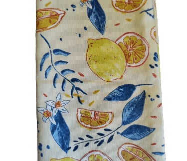 Chemin de table motif citrons