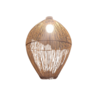 Suspension Lanterne Japonaise élégante en fibres naturelles, luminaire artisanal pour une ambiance zen et raffinée.