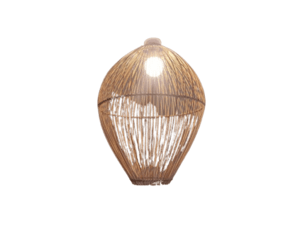 Suspension Lanterne Japonaise élégante en fibres naturelles, luminaire artisanal pour une ambiance zen et raffinée.