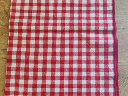 Lot de 2 sets de table motif vichy rouge