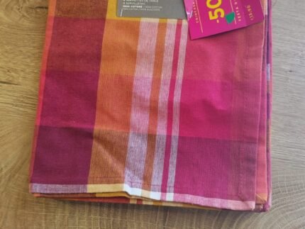 Lot de 4 serviettes de table motif madras