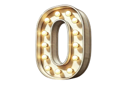 Lettre Lumineuse "O" 1,20 m en PVC Blanc avec LED – Image 1