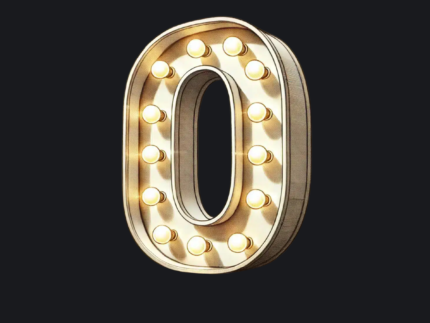 Lettre Lumineuse "O" 1,20 m en PVC Blanc avec LED – Image 2