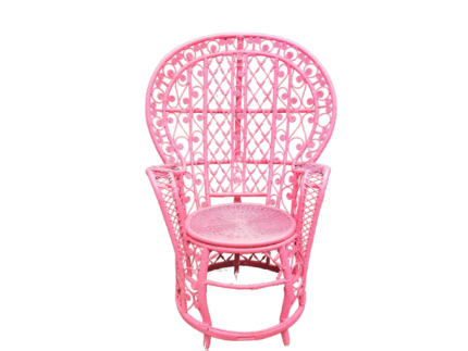 Fauteuil Paon Rose + console en Location – Image 5