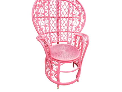 Fauteuil Paon Rose + console en Location – Image 2