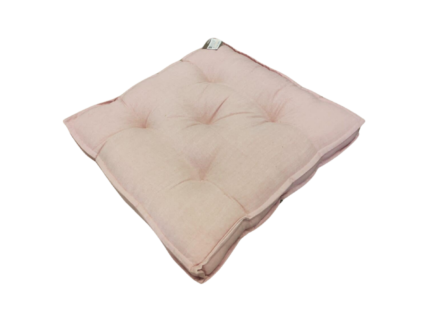 Coussin de sol rose clair 50x50x5 pour décoration intérieure – Image 1