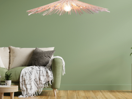 Suspension Luminaire Fibres Naturelles – Modèle "Parasol Coco" | Opalme | La Réunion 4