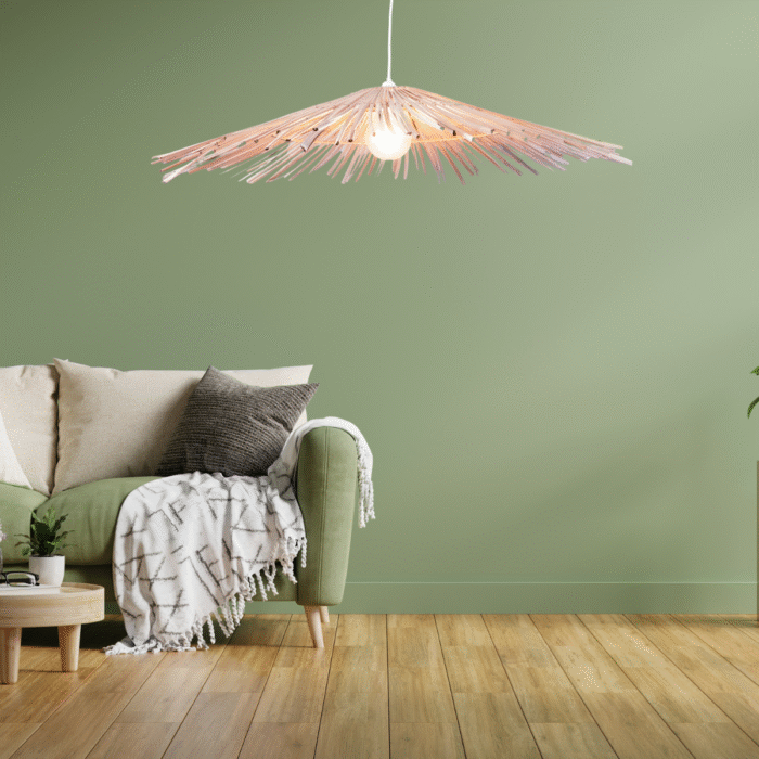 Suspension Luminaire Fibres Naturelles – Modèle "Parasol Coco" | Opalme | La Réunion 4
