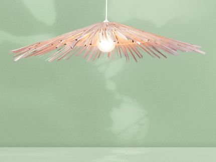 Suspension Luminaire Fibres Naturelles – Modèle "Parasol Coco" | Opalme | La Réunion 5