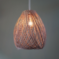Suspension Luminaire "Eclosion" – Modèle en Fibres Naturelles | Opalme | La Réunion