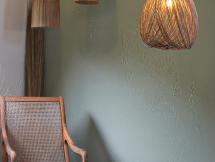 Suspension Luminaire "Eclosion" – Modèle en Fibres Naturelles | Opalme | La Réunion – Image 9