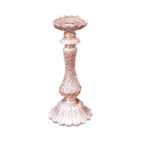 Bougeoir en Or forme palmier