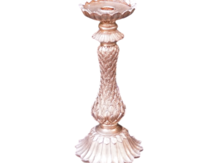 Bougeoir en Or forme palmier
