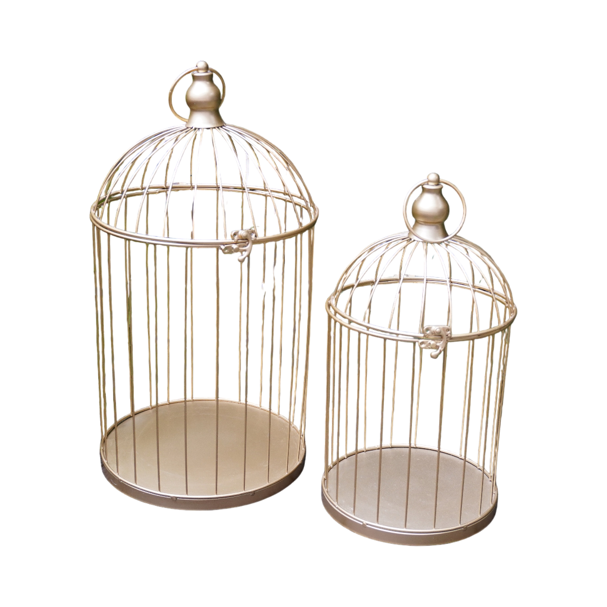 Cage décoratif doré