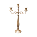 Chandelier trois têtes doré