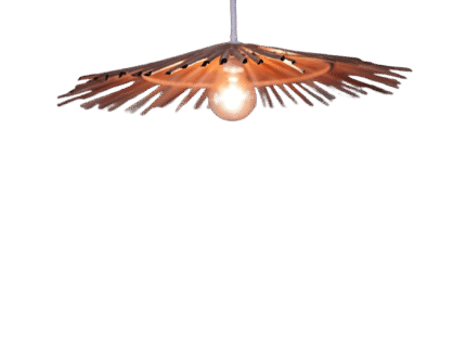 Suspension Luminaire Fibres Naturelles – Modèle "Parasol Coco" | Opalme | La Réunion m zoom s
