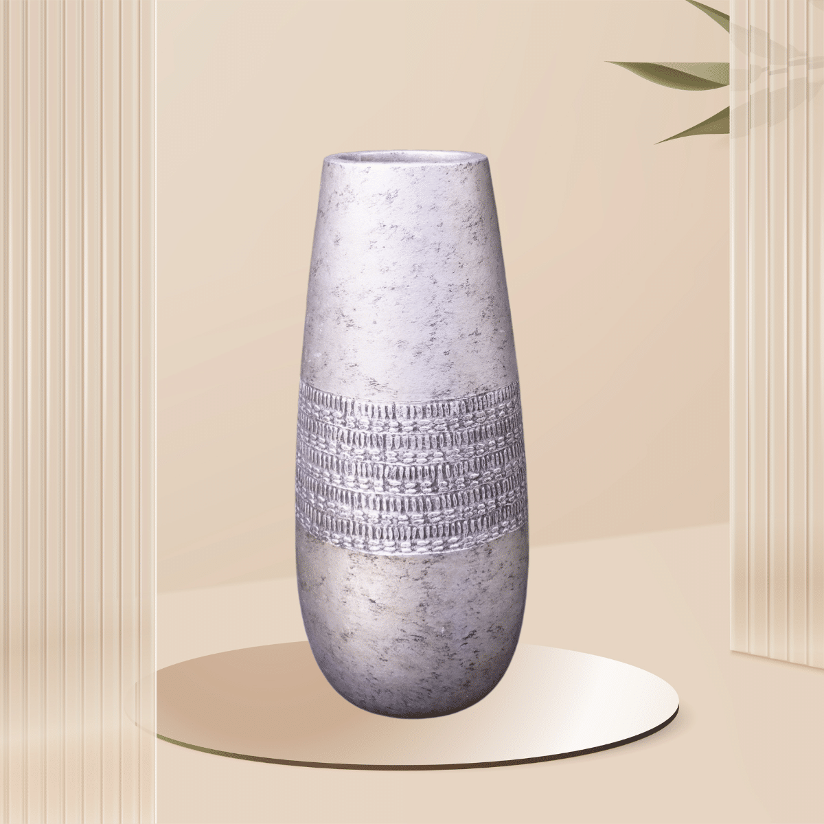 Location Vase décoratif argenté