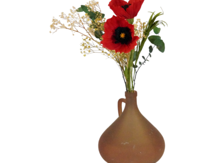 🌺 Fleur de Coquelicot en Papier Crépon haut de gamme - Création artisanale – Image 2