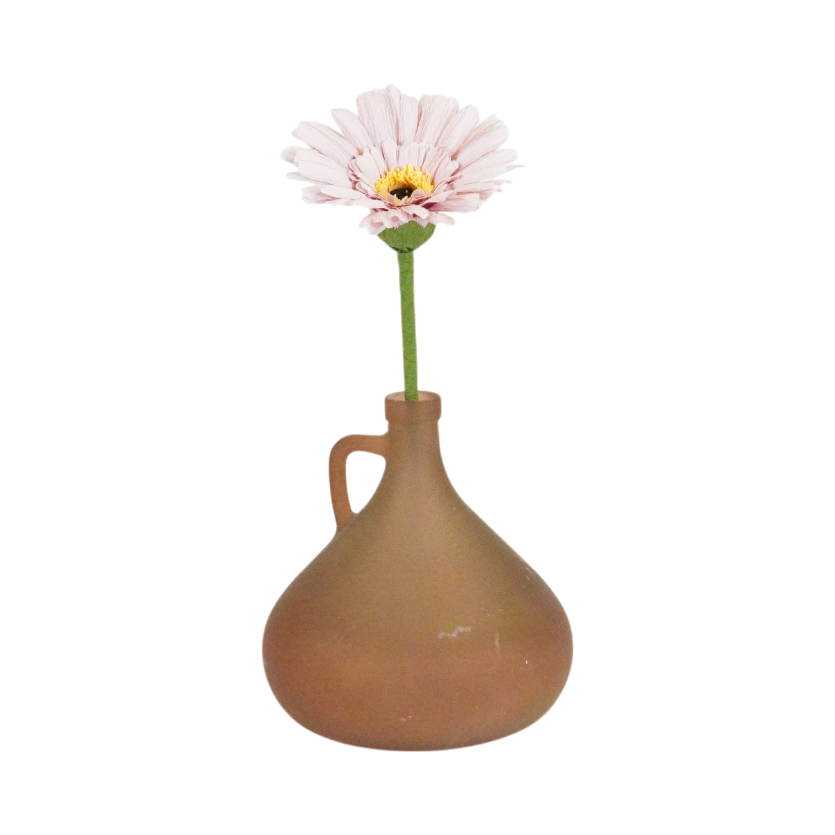Fleur Gerbera en papier crépon haut de gamme – Création artisanale