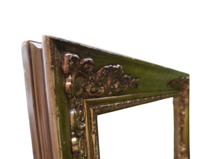 Location Grand miroir doré vintage – Déco mariage | La Réunion – Image 2