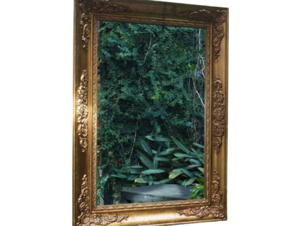 Location Grand miroir doré vintage – Déco mariage | La Réunion – Image 4