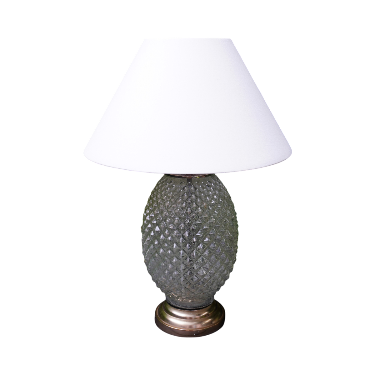 Lampe ananas en verre