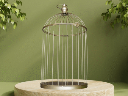 Location Cage décorative dorée – Déco vintage mariage | La Réunion – Image 3