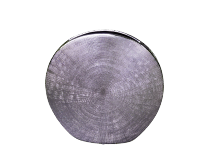 Location Vase décoratif argenté ovale – Déco événementielle La Réunion