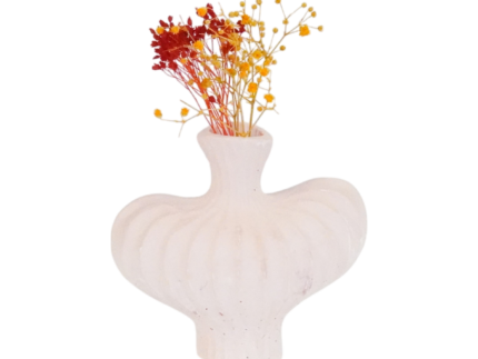 Petit vase meringué artisanal en plâtre | Déco Florale – Image 14