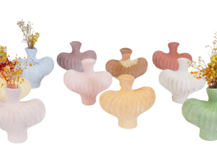 Petit vase meringué artisanal en plâtre | Déco Florale – Image 16