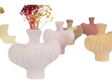 Petit vase meringué artisanal en plâtre | Déco Florale – Image 17