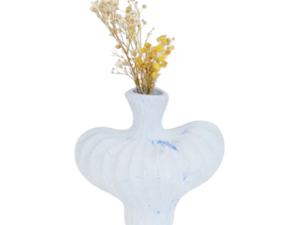 Petit vase meringué artisanal en plâtre | Déco Florale – Image 10