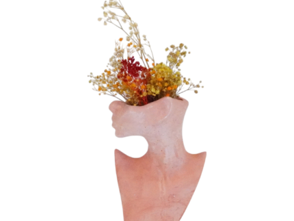 Vase décoratif buste support floral – Image 3