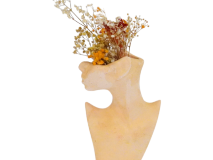 Vase décoratif buste support floral – Image 5