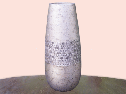 Location Vase décoratif argenté – Accessoire événementiel | La Réunion 2