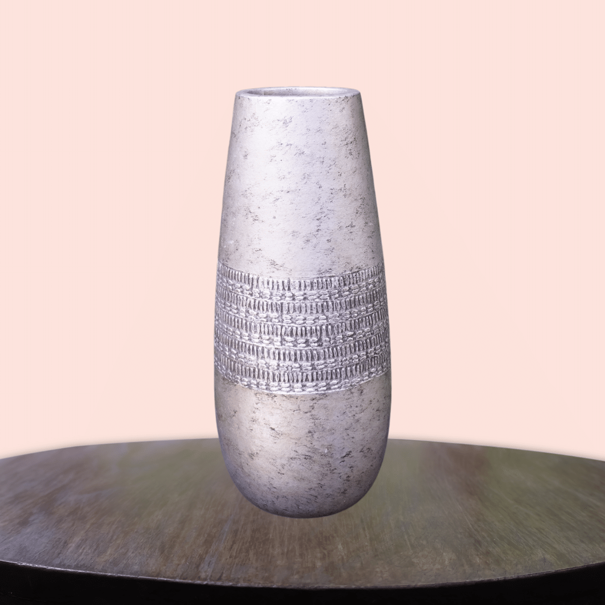 Location Vase décoratif argenté – Accessoire événementiel | La Réunion 2
