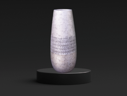 Location Vase décoratif argenté – Accessoire événementiel | La Réunion 3