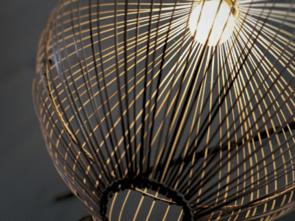 Suspension Luminaire "La Goutte" – Modèle en Fibres Naturelles | Opalme | La Réunion 1