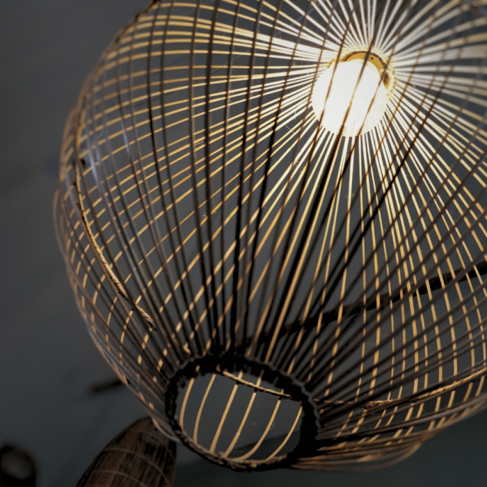 Suspension Luminaire "La Goutte" – Modèle en Fibres Naturelles | Opalme | La Réunion 1