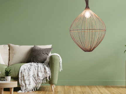 Suspension Luminaire "La Goutte" – Modèle en Fibres Naturelles | Opalme | La Réunion 5