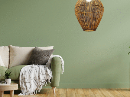 Suspension Luminaire "Lanterne Japonaise" – Modèle en Fibres Naturelles | Opalme | La Réunion1