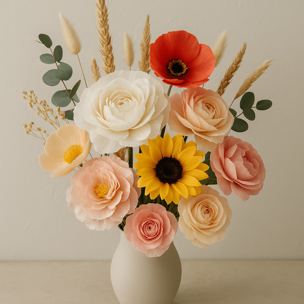 Bouquet de 9 Fleurs Personnalisé – Création Artisanale Haut de Gamme | Murmure des Pétales | La Réunion