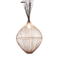 Suspension Luminaire "La Goutte" – Modèle en Fibres Naturelles | Opalme | La Réunion