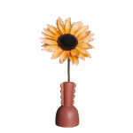 🌻 Fleur de Tournesol en Fibres Naturelles – Création Artisanale