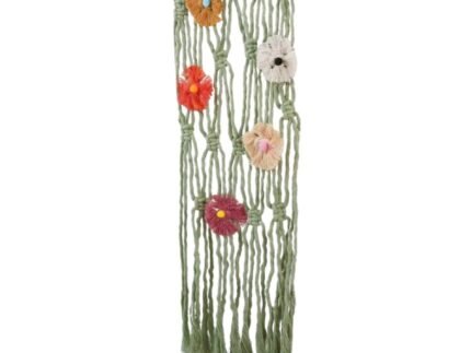 Suspension macramé "Prairie Fleurie" - Décoration Murale | La Réunion – Image 4