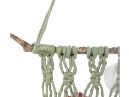 Suspension macramé "Prairie Fleurie" - Décoration Murale | La Réunion – Image 3