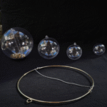 Location Boules Transparentes avec Cercles Dorés – Élégance Moderne & -10 % sur le Lot | Tranche Papaye | La Réunion