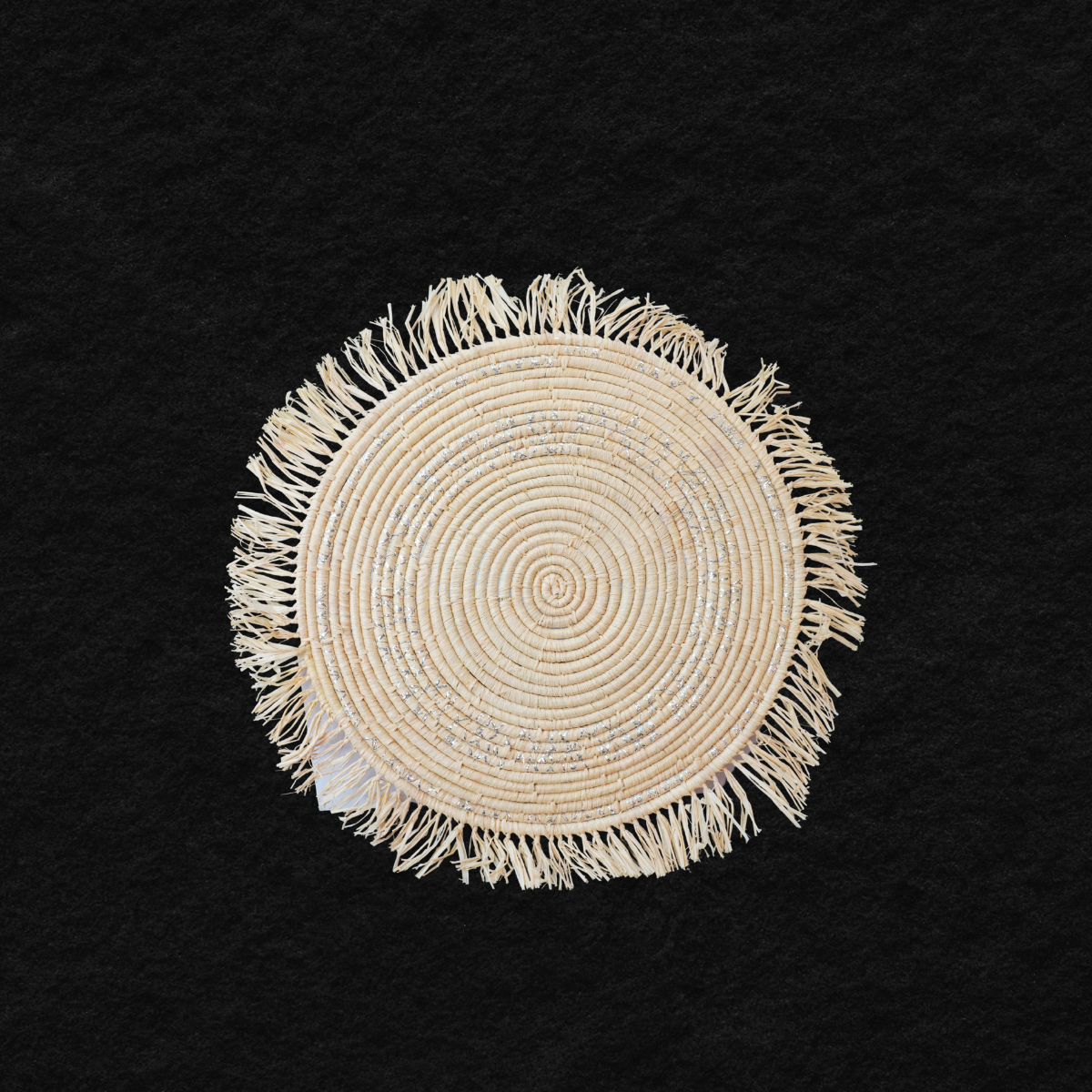 Location Set de Table Raphia Frangé La Réunion – Élégance Bohème Authentique