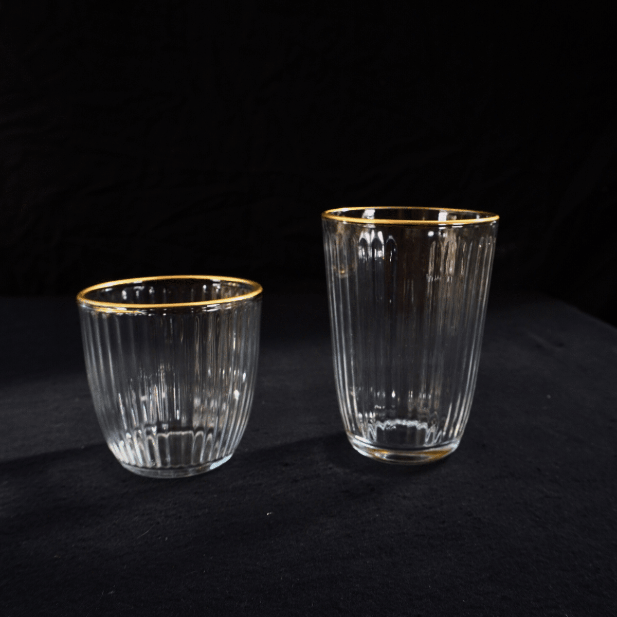 location Verres dorés design raffiné pour vos événements à La Réunion. Service de location Tranche Papaye