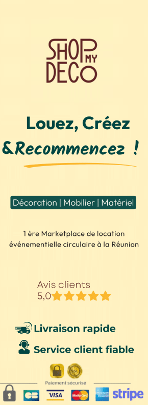 Location déco, mobilier, matériel événementiel